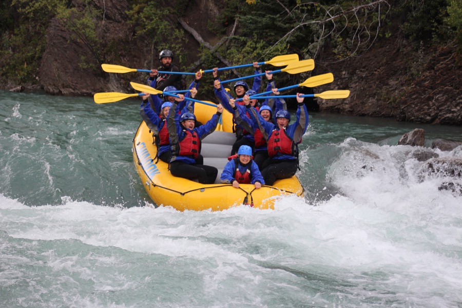 White water rafting at Canmore